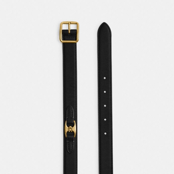 CLASSIC BUCKLE BELT WITH HIP DETAIL, 25MM