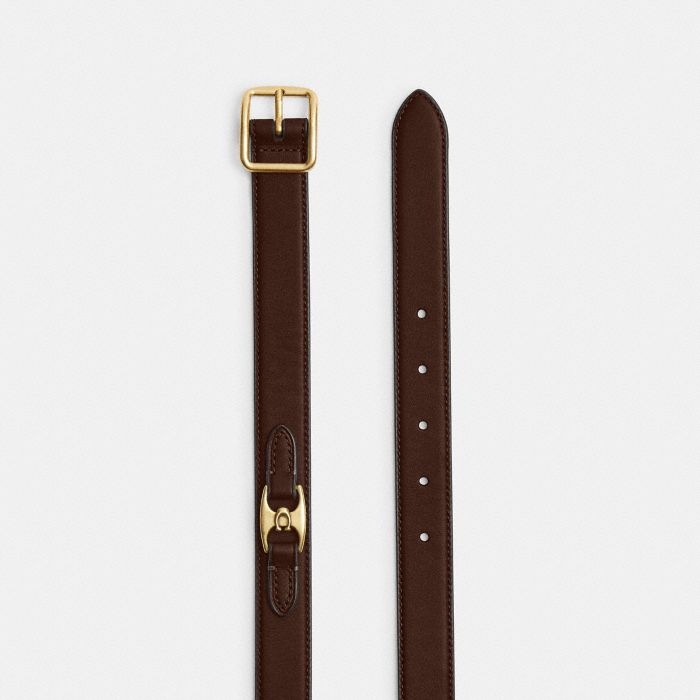 CLASSIC BUCKLE BELT WITH HIP DETAIL, 25MM