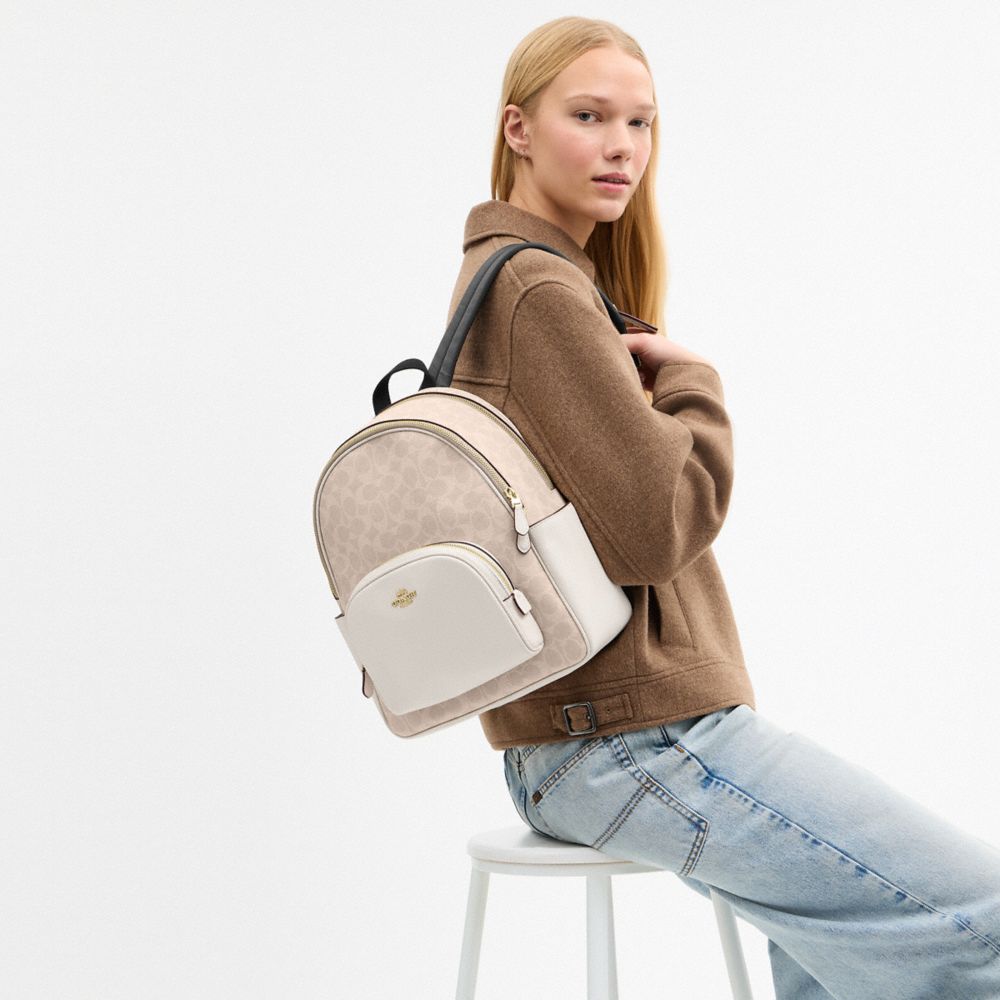 COURT BACKPACK IN SIGNATURE CANVAS