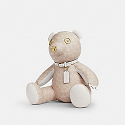 Collectible Bear In Signature Canvas - CZ194 - Gold/Sand/Chalk
