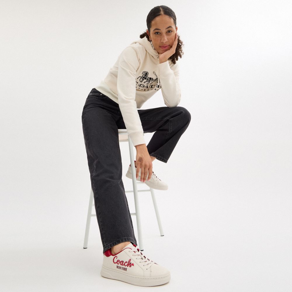 NEW YEAR HIGH LINE SNEAKER WITH COACH SNAKE SCRIPT