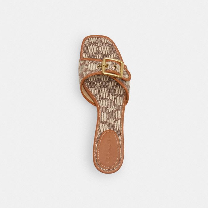 MARGOT SANDAL IN SIGNATURE TEXTILE JACQUARD