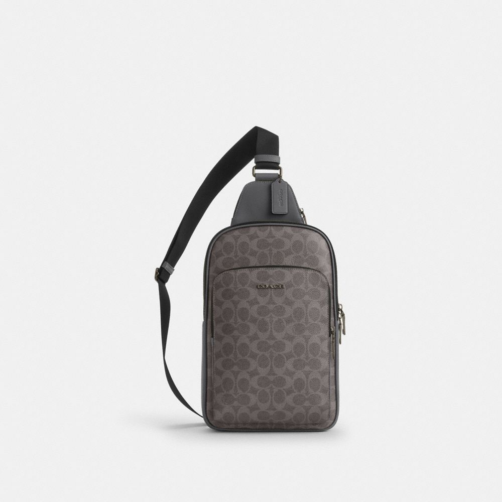 Ethan Pack In Signature Canvas - CZ393 - Gunmetal/Grey/Charcoal