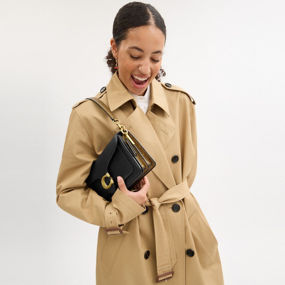 NEW YEAR TABBY SHOULDER BAG 26 WITH SNAKESKIN DETAIL 