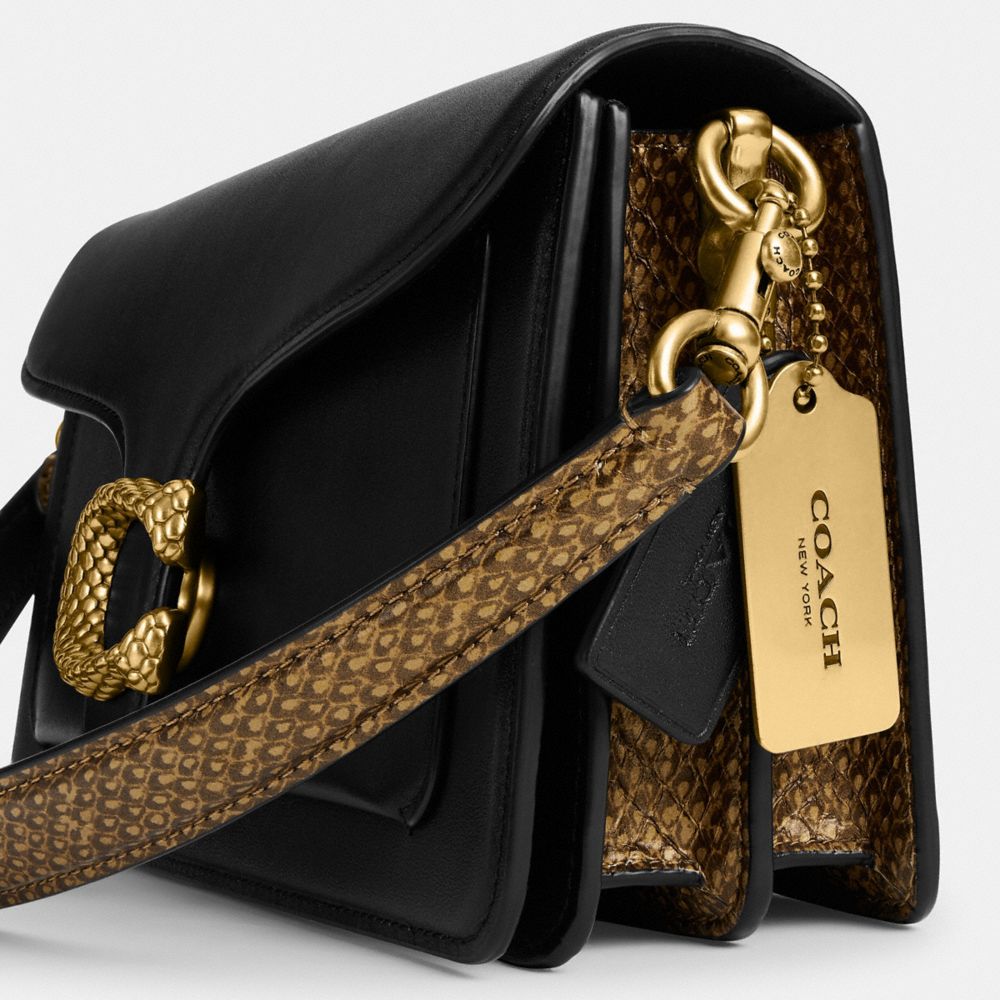 NEW YEAR TABBY SHOULDER BAG 26 WITH SNAKESKIN DETAIL 