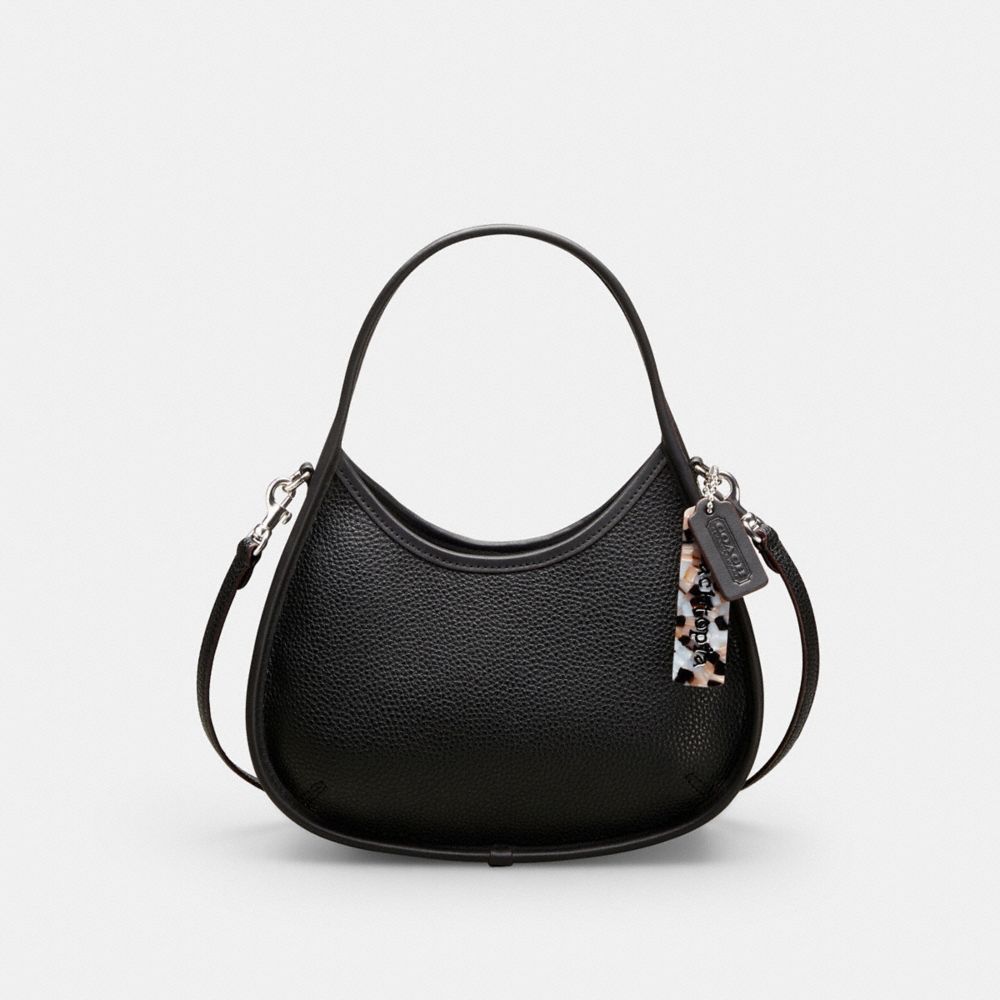 COACH CZ552 Ergo Bag With Crossbody Strap In Pebbled Coachtopia Leather Black