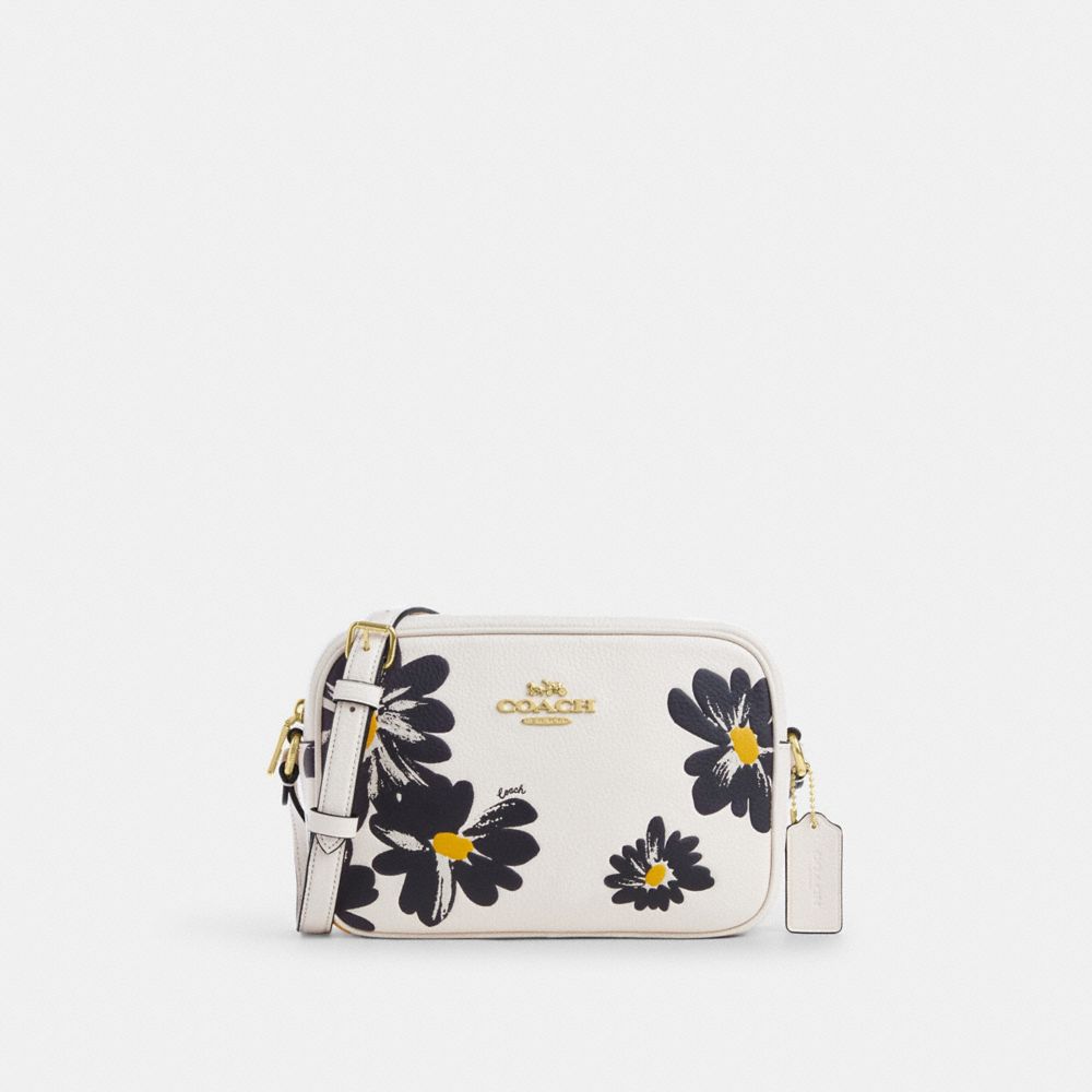 COACH CZ598 Jamie Camera Bag With Floral Print GOLD/CHALK MULTI
