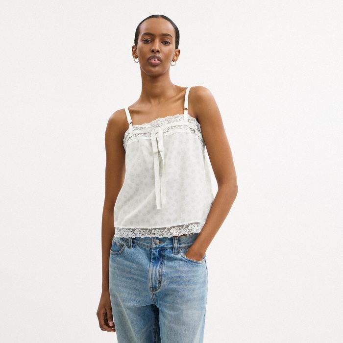 FLORAL SILK TOP