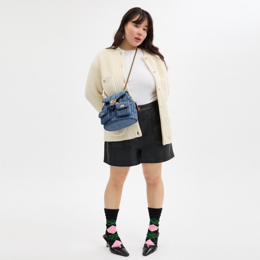 TABBY BACKPACK WITH QUILTING