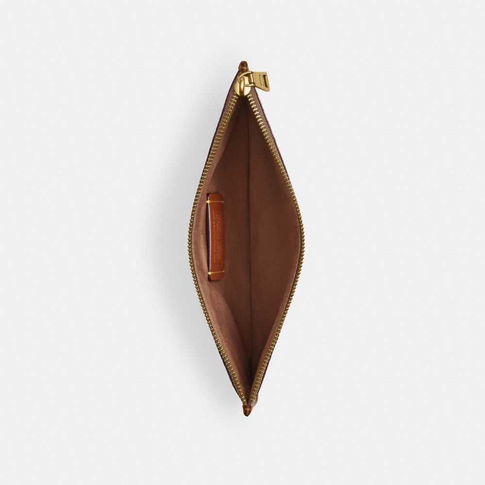ZIP POUCH IN SIGNATURE CANVAS