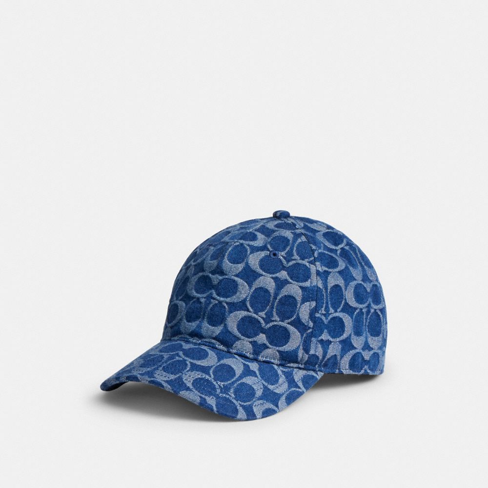 希少✨COACH Signature Denim Patchwork Cap Signature Denim Baseball Hat | Coach Australia
