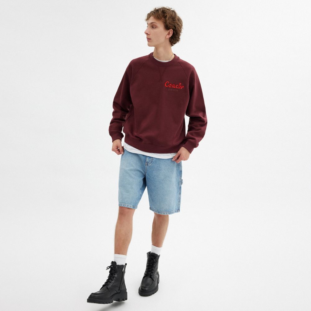 NEW YEAR COACH SNAKE SCRIPT SWEATSHIRT