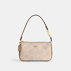 Nolita 19 In Blocked Signature Canvas - CZ979 - Gold/Sand/Tan