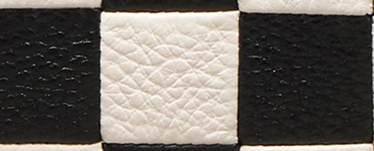 Zip Around Wallet In Checkerboard Upcrafted Leather