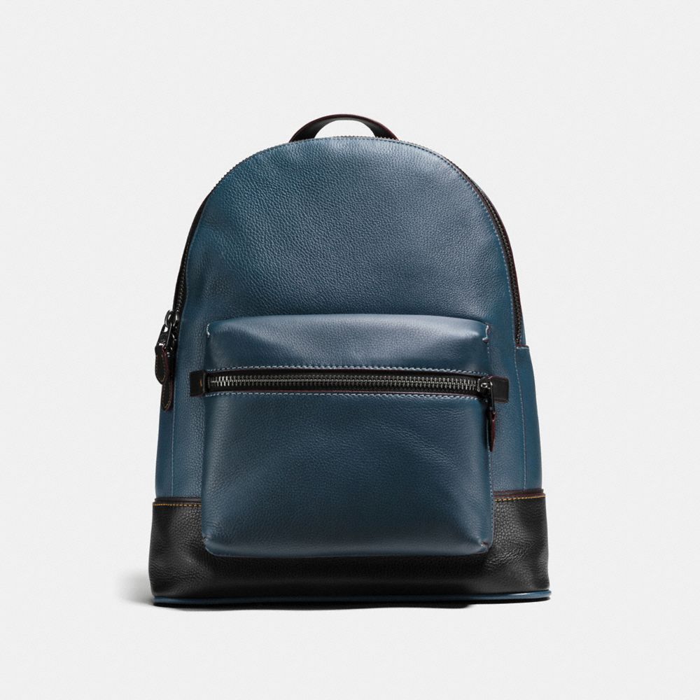 COACH F11105 - LEAGUE BACKPACK DARK DENIM/BLACK COPPER FINISH