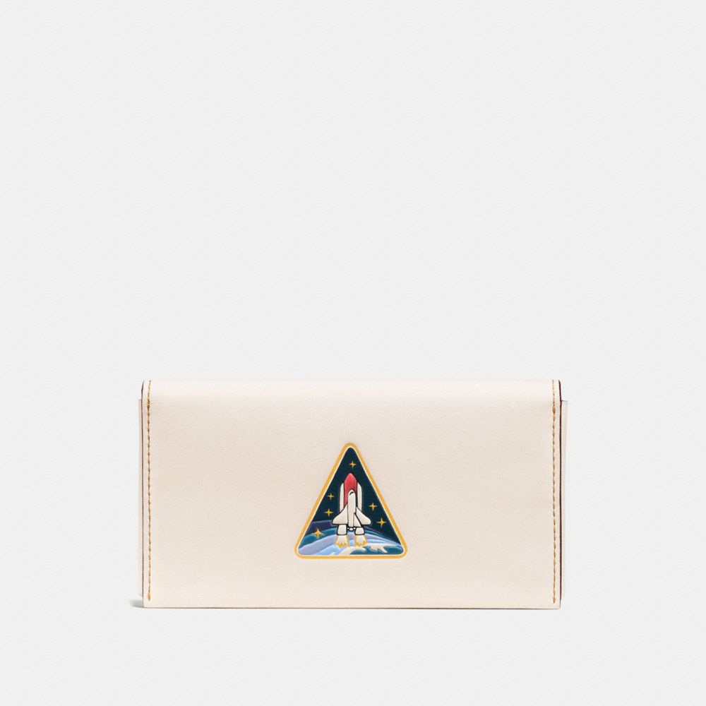 COACH PHONE WALLET WITH ROCKET - CHALK - F11122