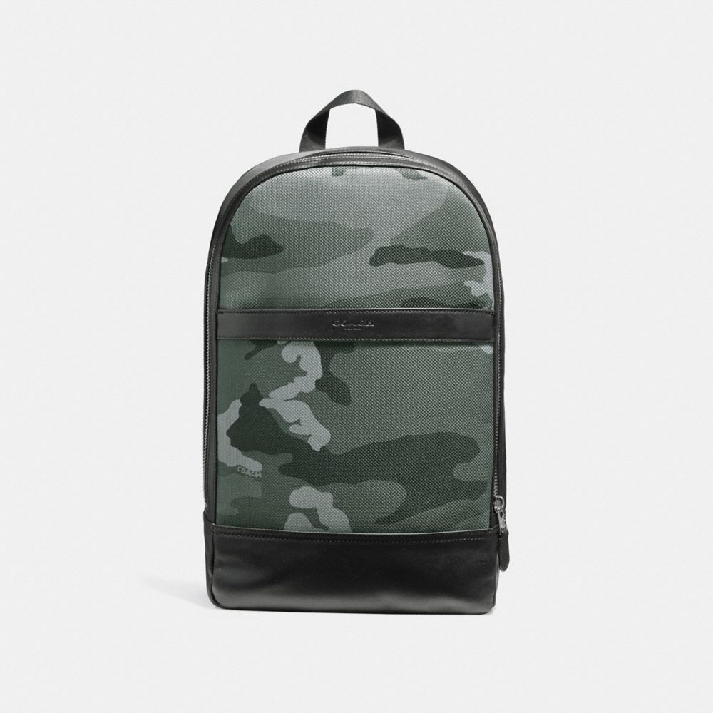 COACH F11252 Charles Slim Backpack With Camo Print NIMS6