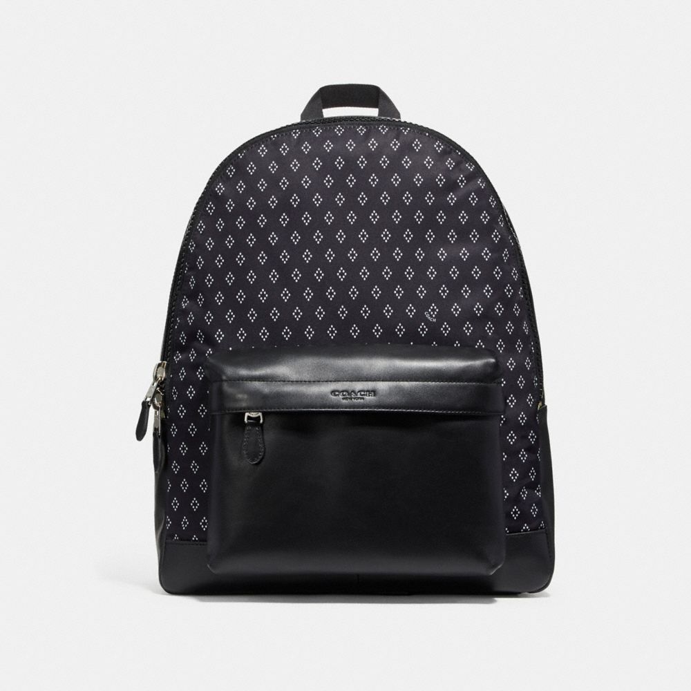 CHARLES BACKPACK WITH DIAMOND FOULARD - COACH f11271 - NIMS4