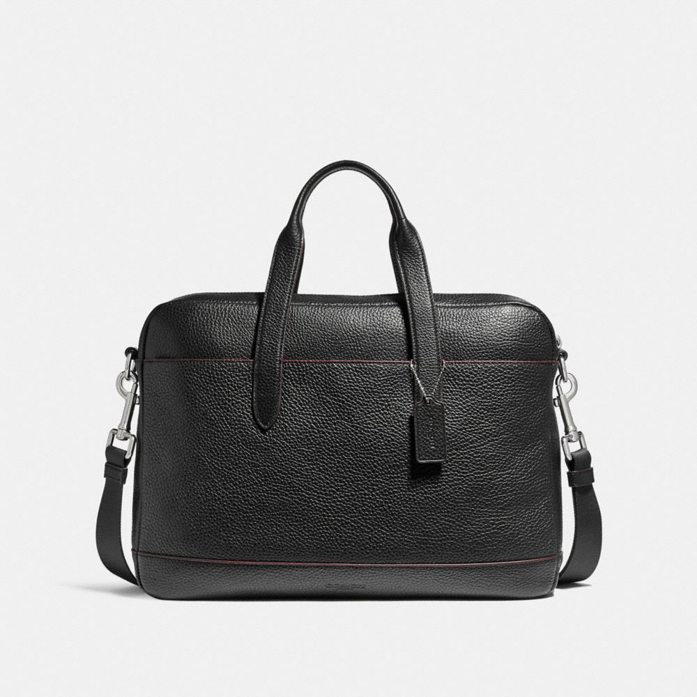 COACH F11319 - HAMILTON BAG BLACK/OXBLOOD/NICKEL