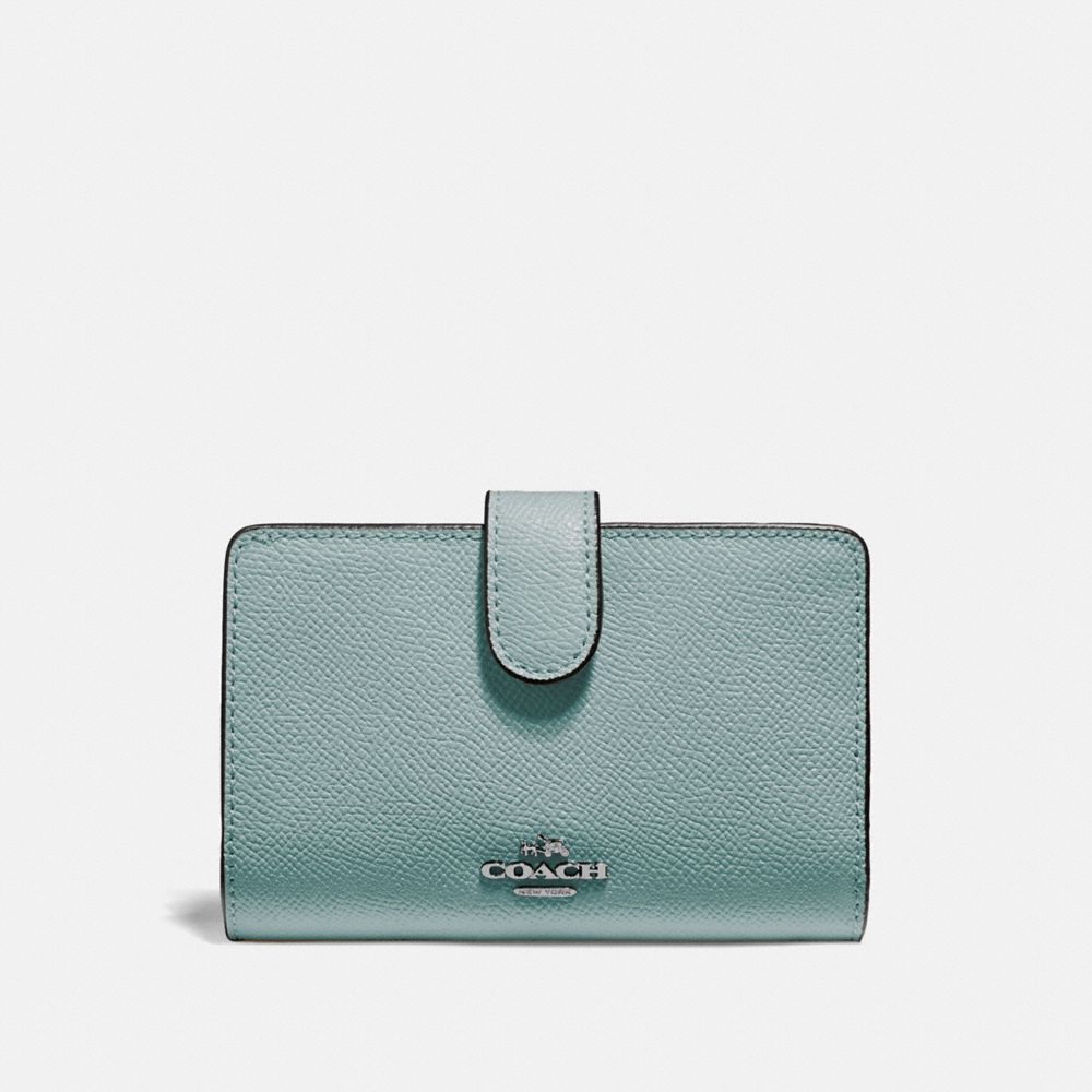 COACH F11484 - MEDIUM CORNER ZIP WALLET QB/SAGE