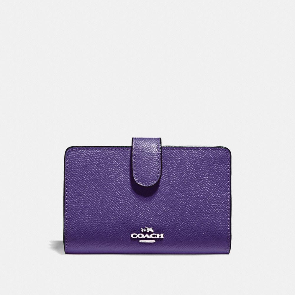 MEDIUM CORNER ZIP WALLET - IRIS/SILVER - COACH F11484