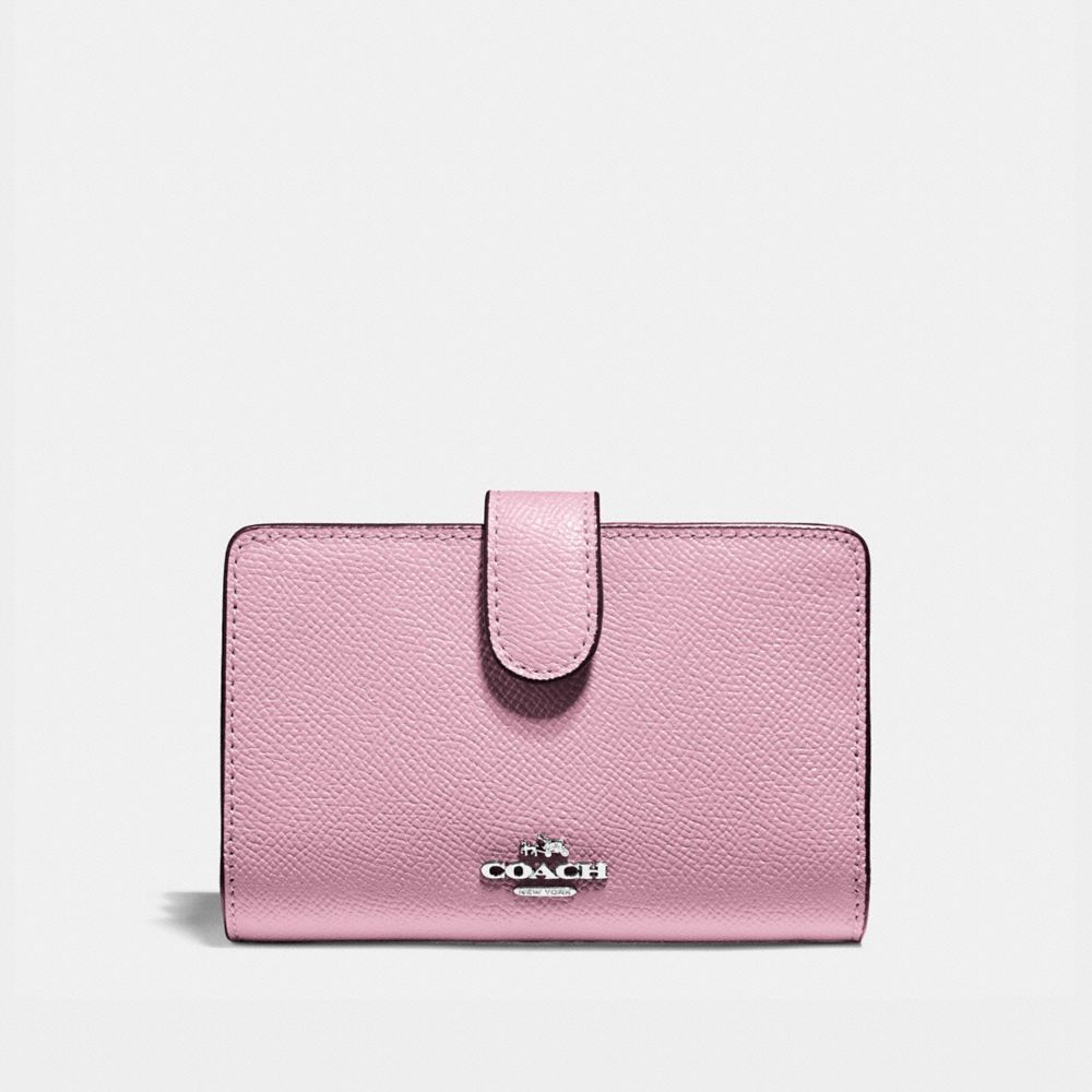 COACH F11484 Medium Corner Zip Wallet TULIP