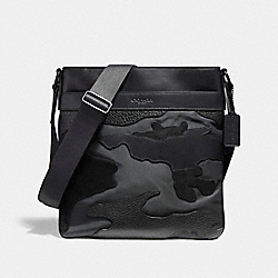CHARLES CROSSBODY IN BLACKOUT MIXED MATERIALS - COACH f11588 - MATTE BLACK/BLACK