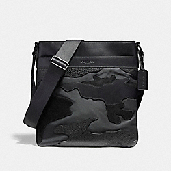 CHARLES CROSSBODY IN BLACKOUT MIXED MATERIALS - f11588 - MATTE BLACK/BLACK