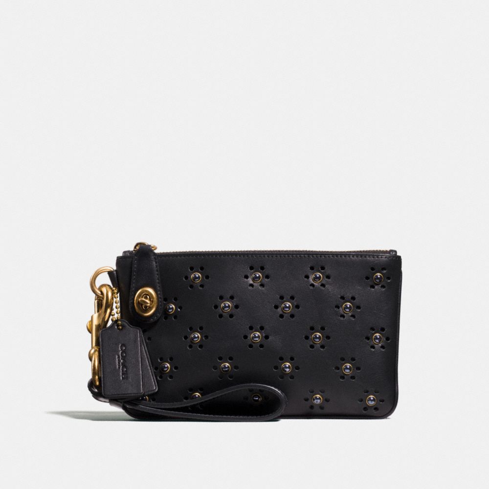 TURNLOCK WRISTLET 21 WITH WHIPSTITCH EYELET - OL/BLACK - COACH F11749