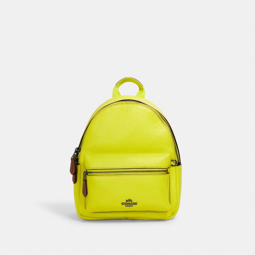 COACH F11769 KEITH HARING MINI CHARLIE BACKPACK QB/BRIGHT YELLOW