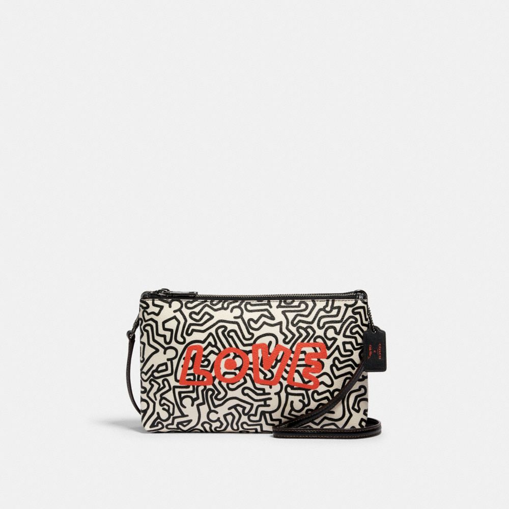 COACH F11773 - KEITH HARING LYLA CROSSBODY WITH GRAPHIC PRINT QB/CHALK/BLACK