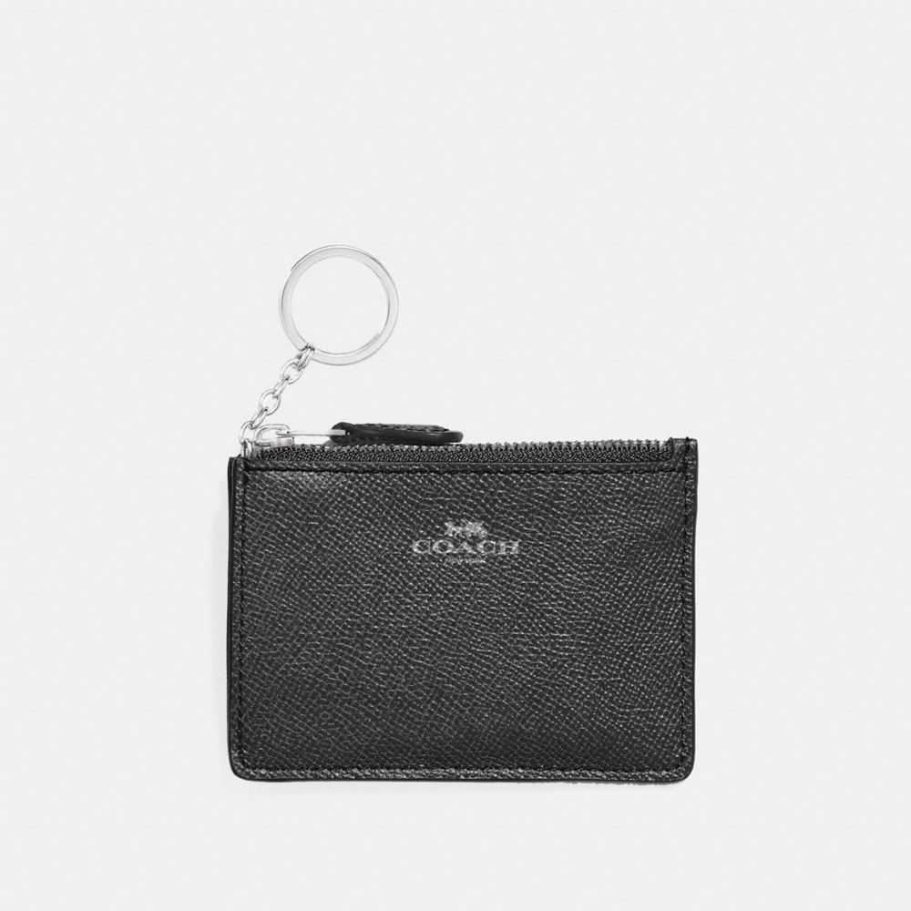 COACH F11836 MINI SKINNY ID CASE SILVER/BLACK