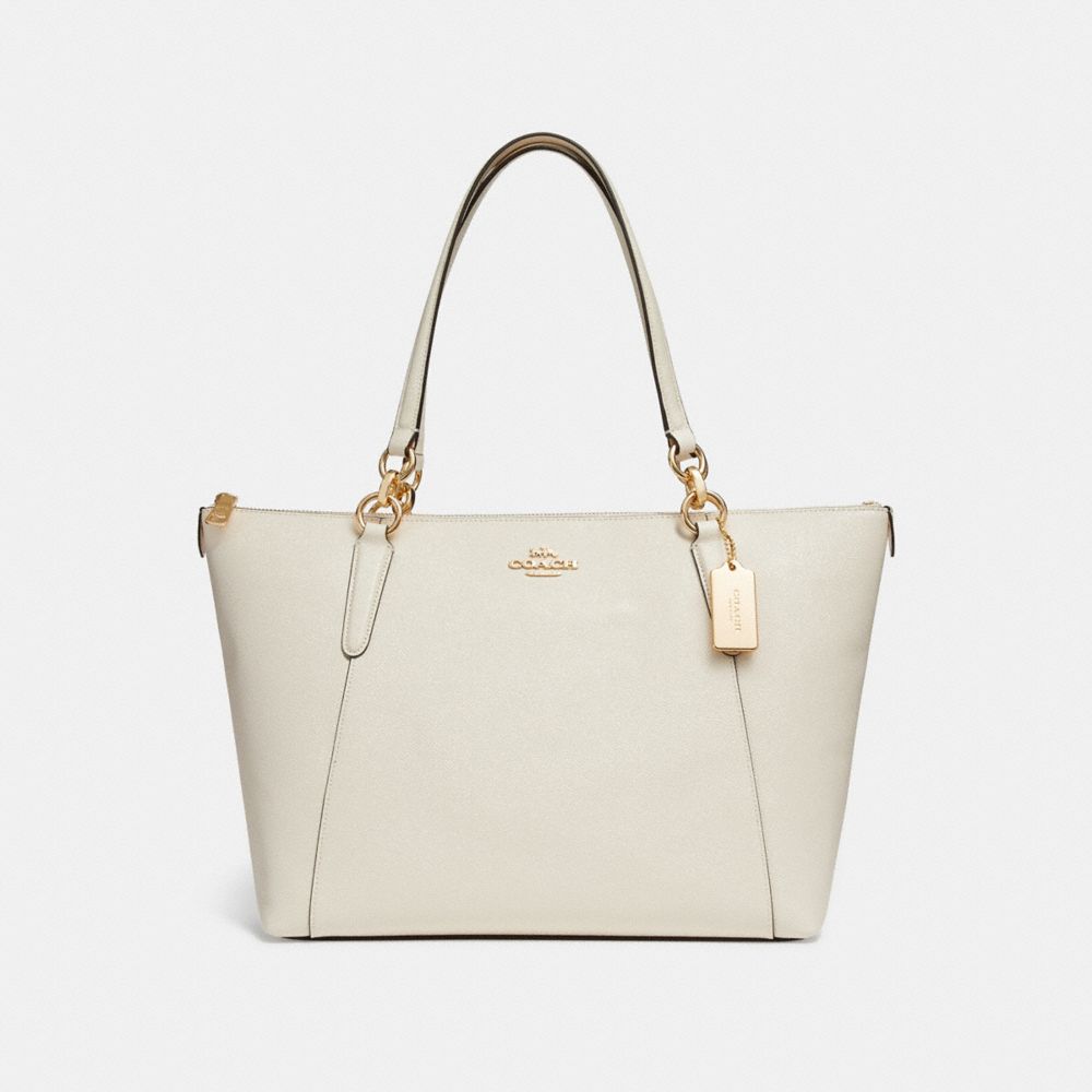 AVA TOTE - f11900 - CHALK/IMITATION GOLD