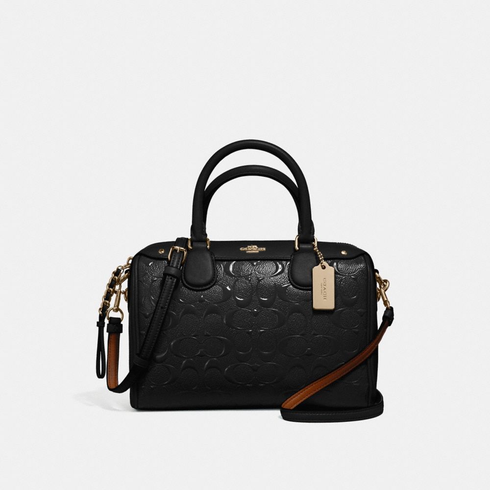 MINI BENNETT SATCHEL - COACH f11920 - LIGHT GOLD/BLACK