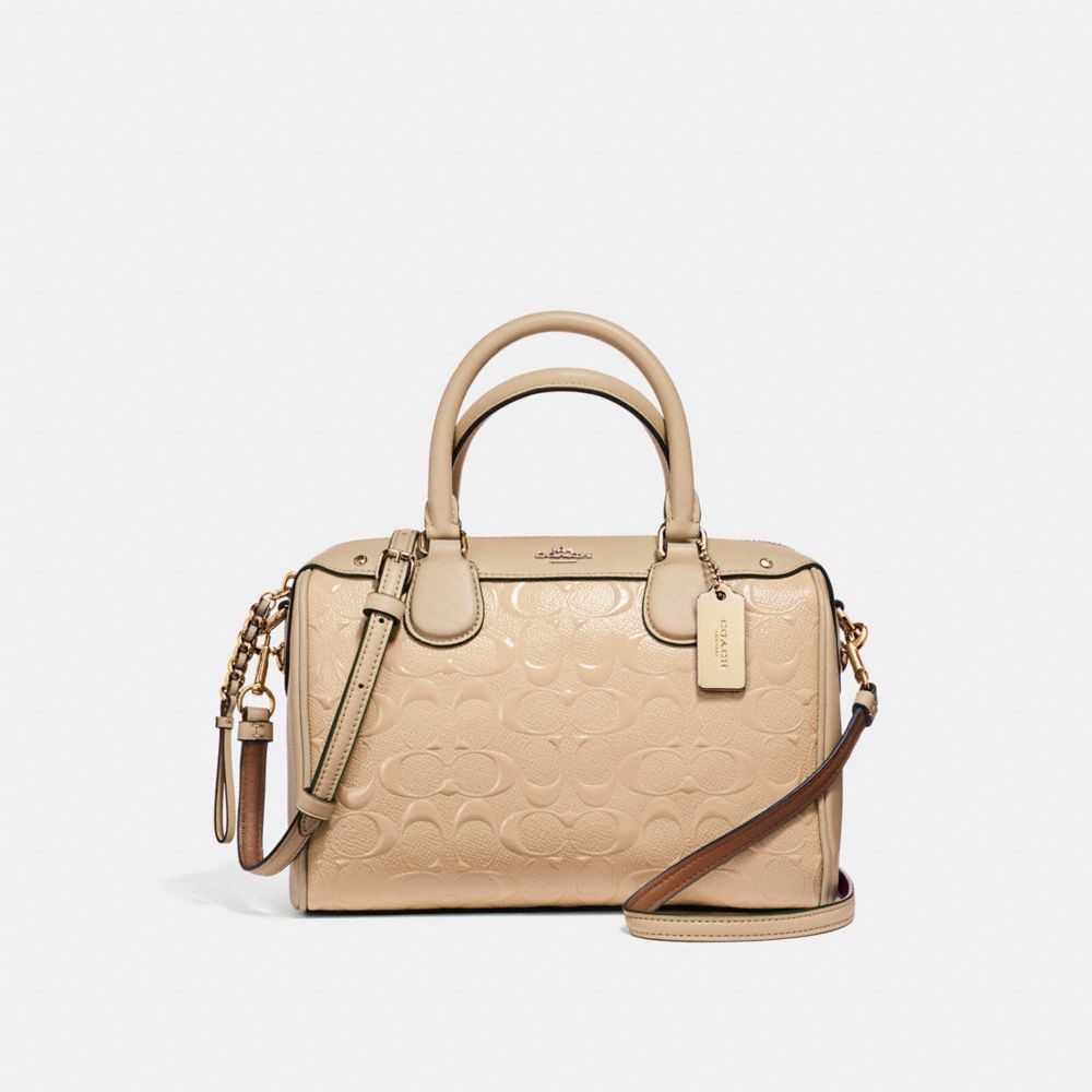 MINI BENNETT SATCHEL - f11920 - LIGHT GOLD/PLATINUM