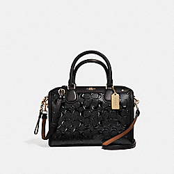 MINI BENNETT SATCHEL - f11920 - MIDNIGHT/IMITATION GOLD