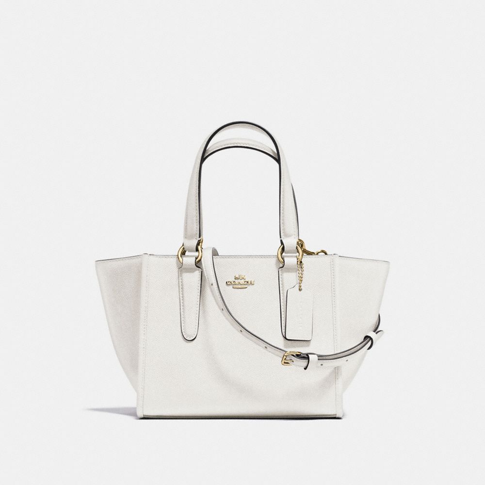 CROSBY CARRYALL 21 IN CROSSGRAIN LEATHER - f11925 - IMITATION GOLD/CHALK