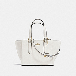 CROSBY CARRYALL 21 IN CROSSGRAIN LEATHER - IMITATION GOLD/CHALK - COACH F11925