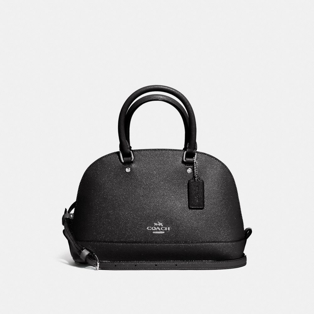 MINI SIERRA SATCHEL - f11927 - SILVER/BLACK