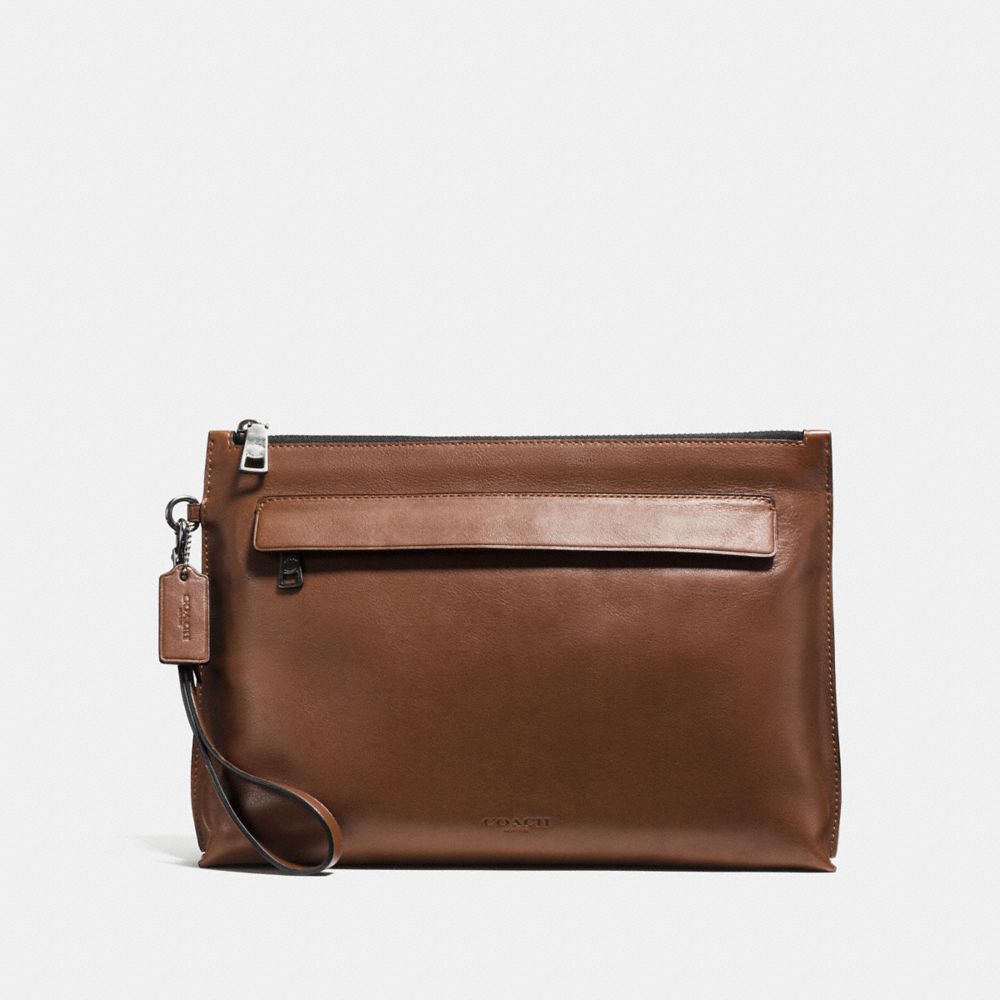 COACH F11930 Pouch DARK SADDLE