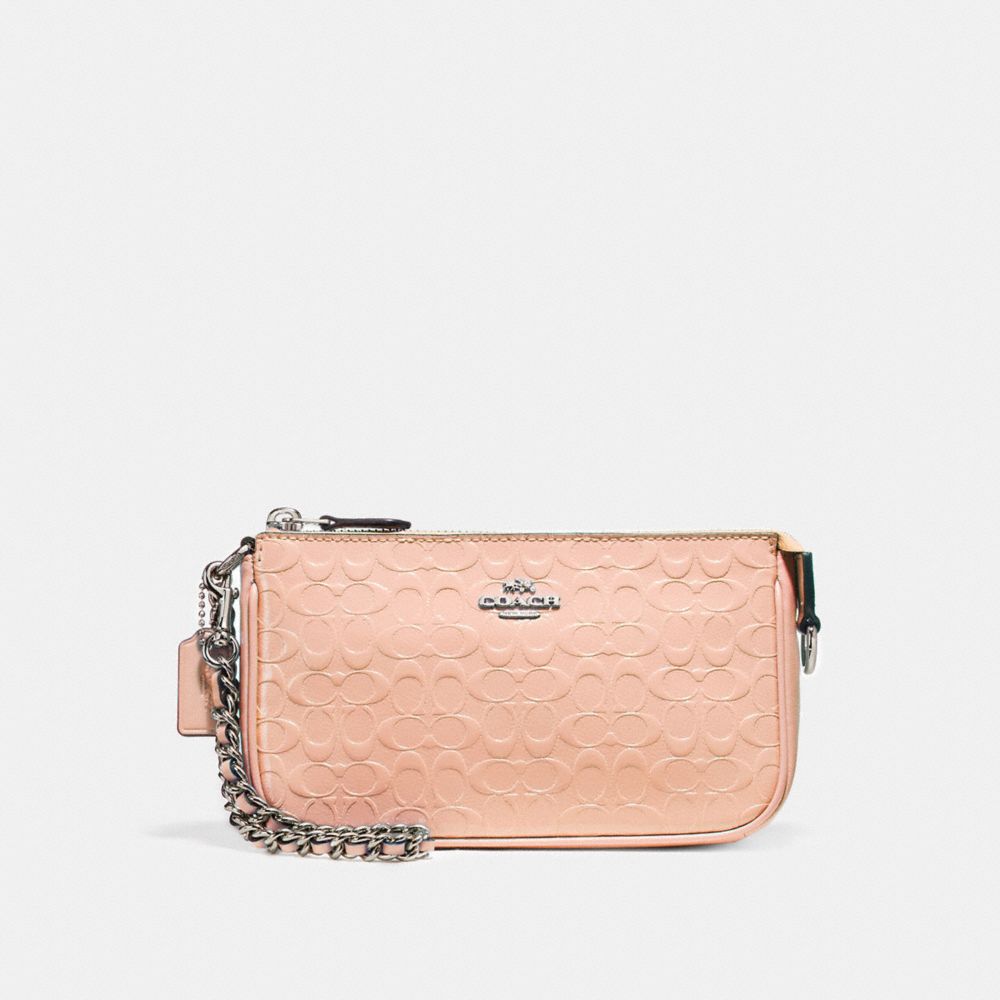 LARGE WRISTLET 19 - SILVER/LIGHT PINK - COACH F11940