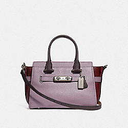 COACH SWAGGER 27 IN COLORBLOCK - SV/JASMINE MULTI - COACH F12120