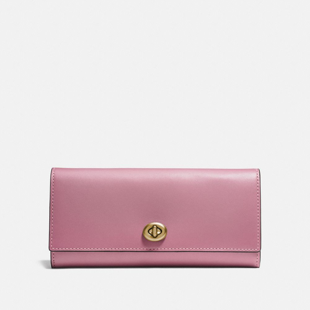 COACH F12134 ENVELOPE WALLET ROSE/BRASS