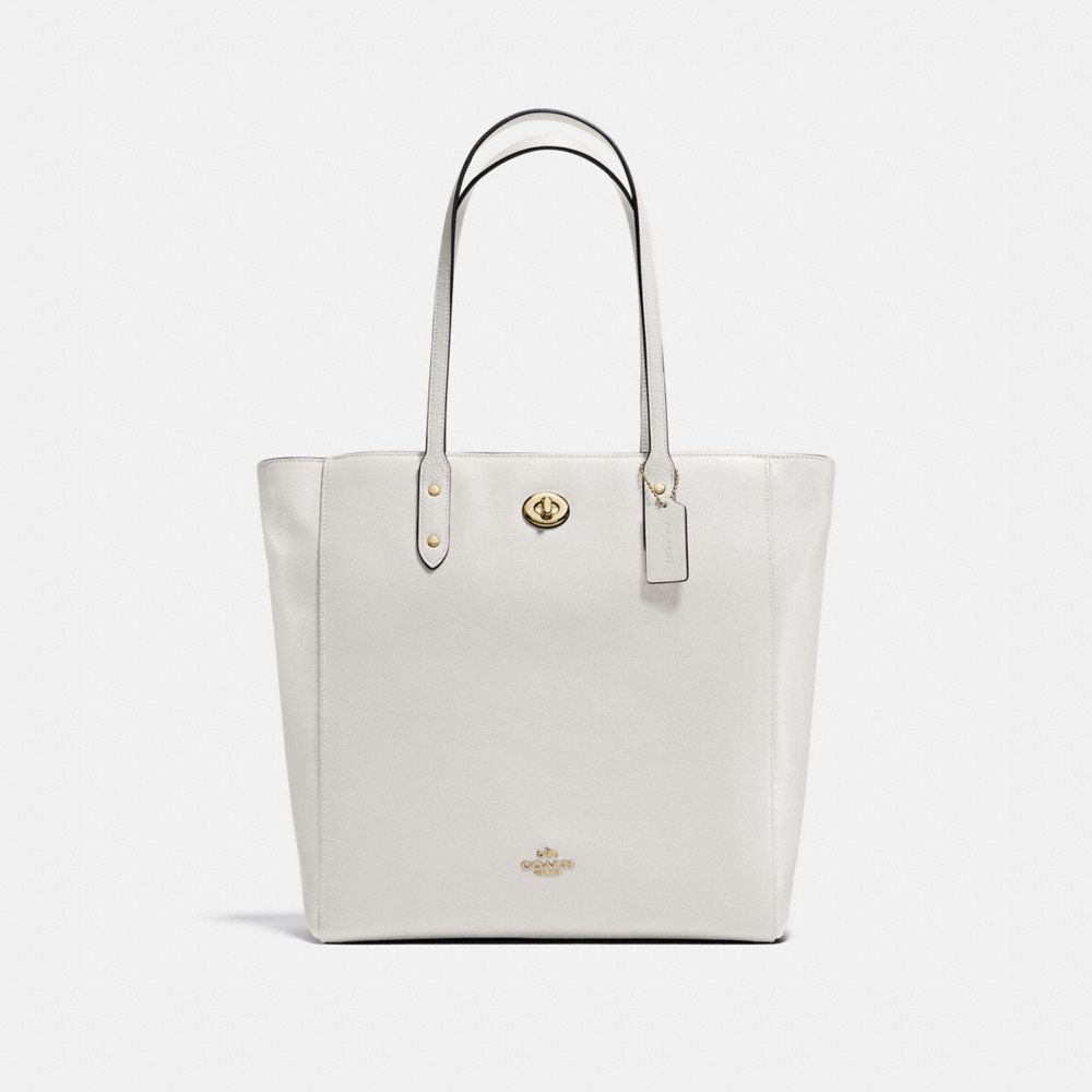 COACH TOWN TOTE - CHALK/LIGHT GOLD - F12184