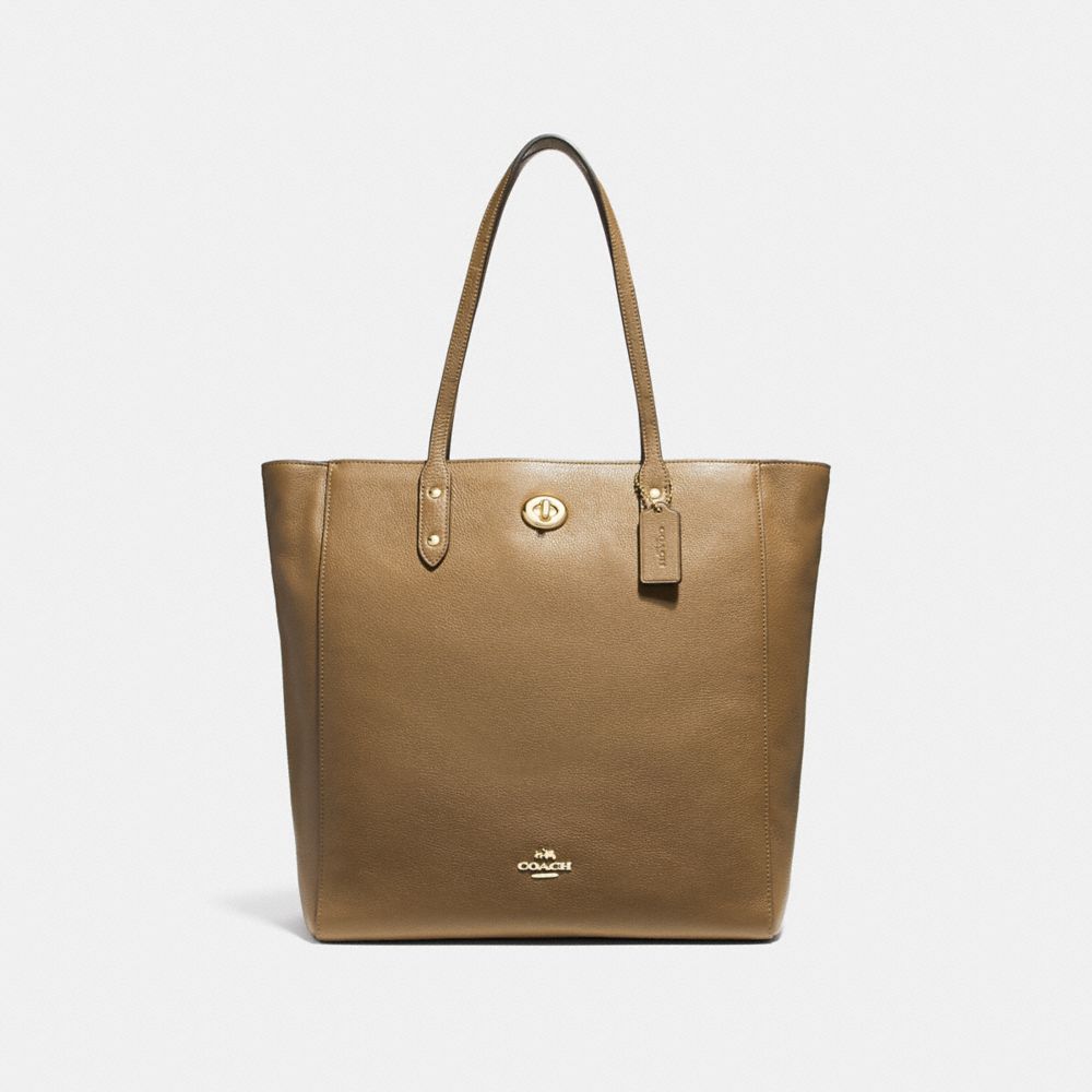 TOWN TOTE - f12184 - LIGHT SADDLE/LIGHT GOLD