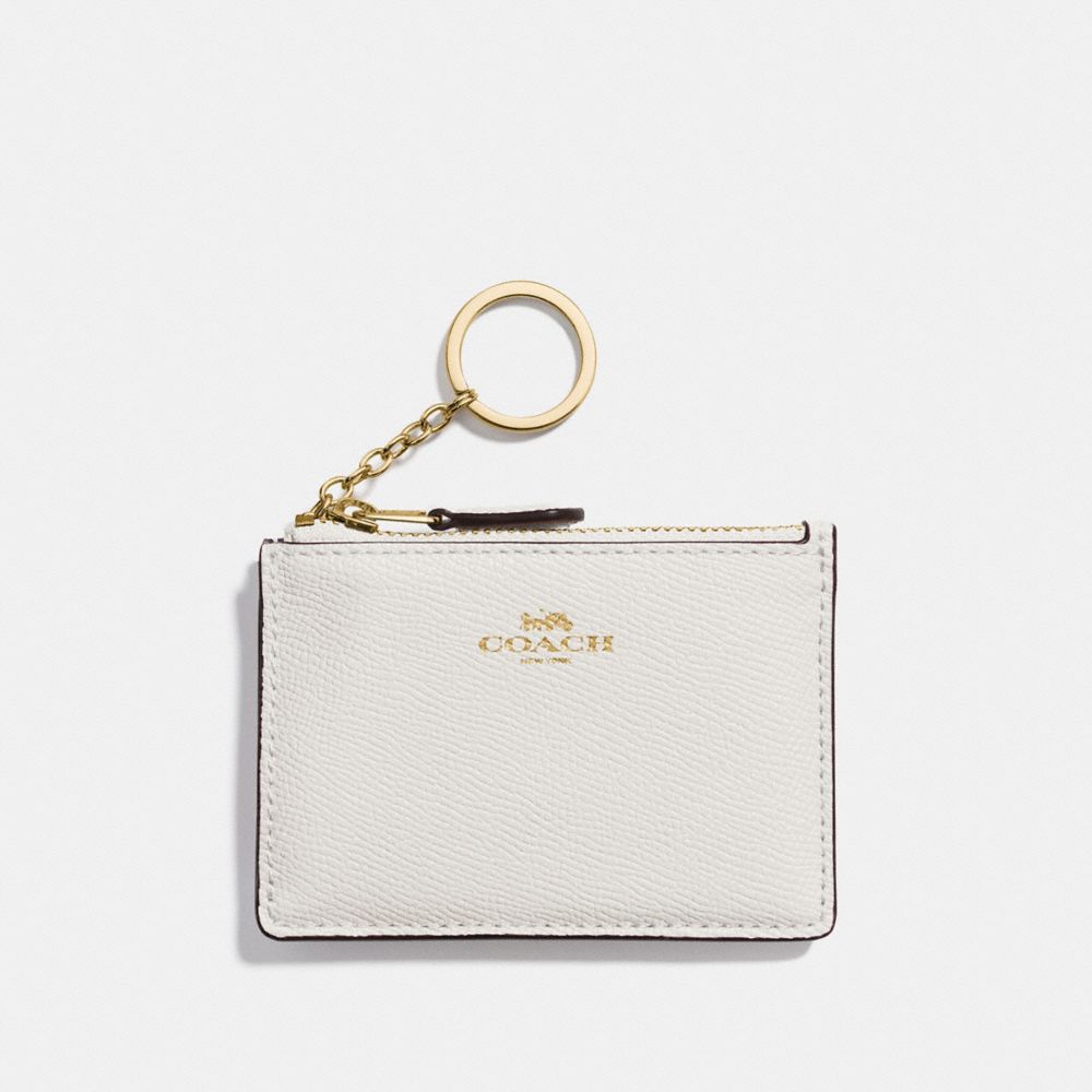 MINI SKINNY ID CASE - CHALK/LIGHT GOLD - COACH F12186