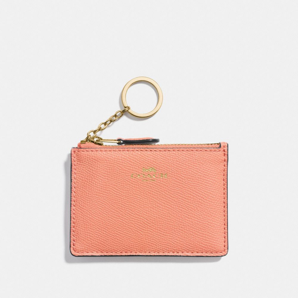 COACH MINI SKINNY ID CASE - SUNRISE/light gold - f12186