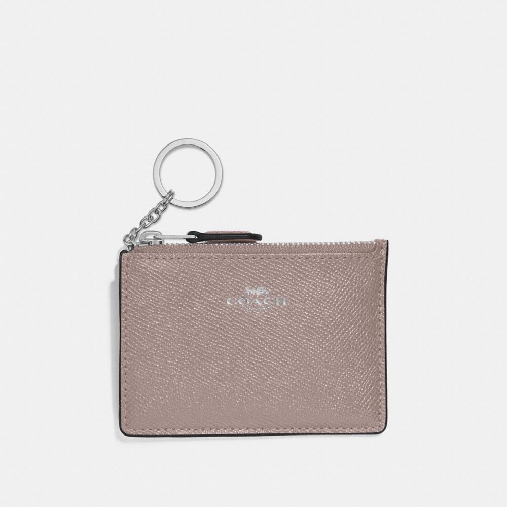 COACH MINI SKINNY ID CASE - GREY BIRCH/SILVER - F12186