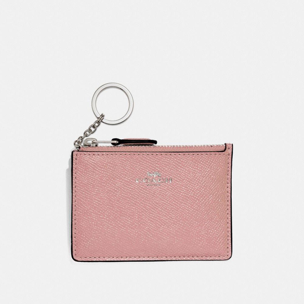 COACH F12186 MINI SKINNY ID CASE PETAL/SILVER