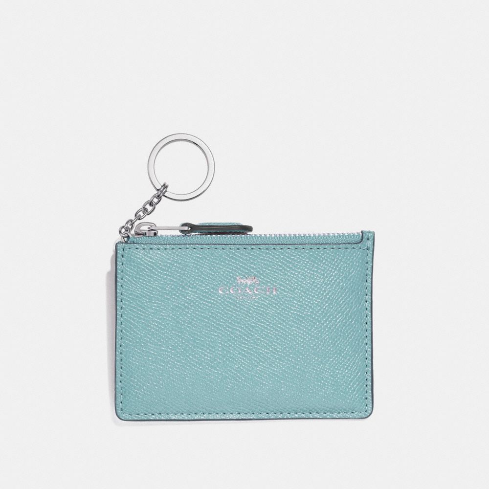 COACH F12186 - MINI SKINNY ID CASE MARINE/SILVER